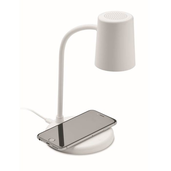 Obrázky: Lampa s bezdrôtovou 15W nabíjačkou a reproduktorom, Obrázok 2