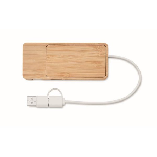 Obrázky: Štvorportový bambusový USB rozbočovač, Obrázok 4