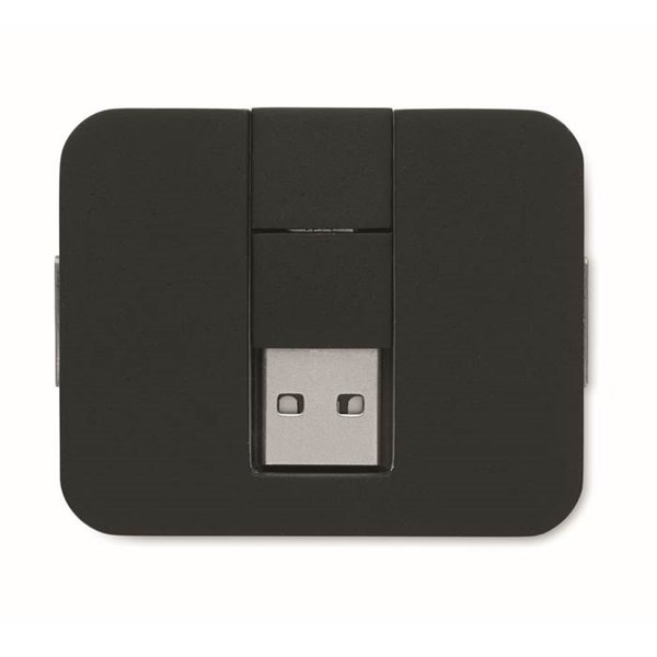 Obrázky: 4portový USB rozbočovač, čierny, Obrázok 4