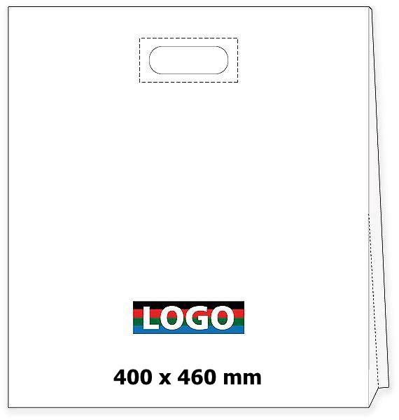 Obrázky: Taška LDPE páskové ucho 40*46cm s potlačou 4/0
