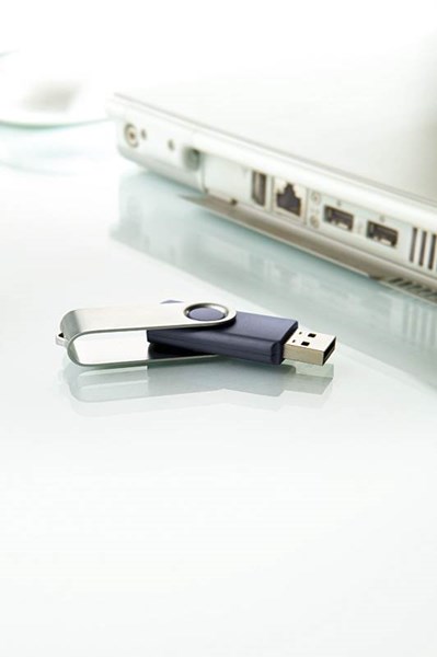 Obrázky: USB kľúč 4 GB, modrá, Obrázok 4