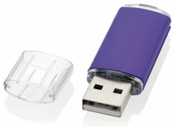 Obrázky: Plastový USB flash disk 16GB, fialový