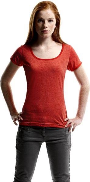 Obrázky: Heather SLAZENGER 145 dámske červené tričko L