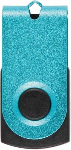 Obrázky: USB kľúč mini, hliníkový, 1 GB, modrá