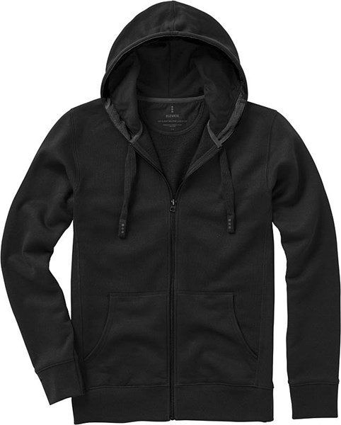 Obrázky: Arora mikina ELEVATE s kapucňou na zips,čierna,S