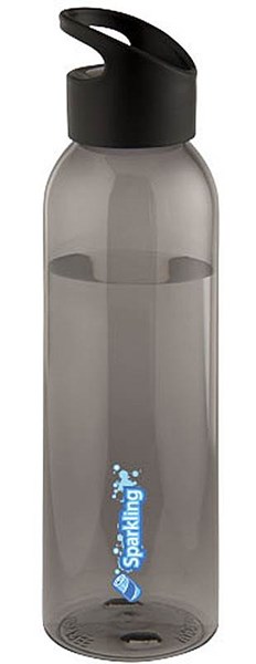 Obrázky: Jednoplášťová transparentná čierna fľaša 650 ml, Obrázok 6