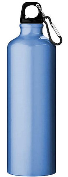 Obrázky: Svetlá modrá hliníková fľaša 770 ml s karabínou, Obrázok 6