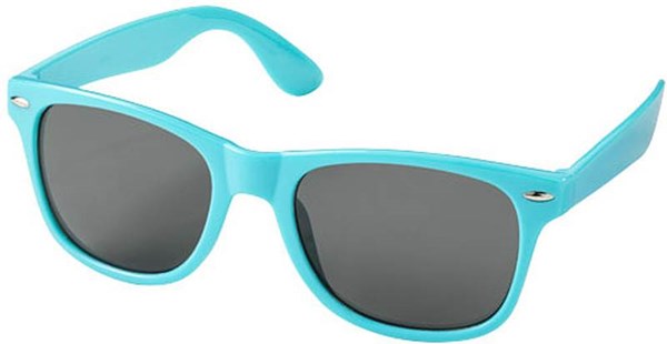 Obrázky: Slnečné okuliare s tyrkys. plast.rámom UV 400