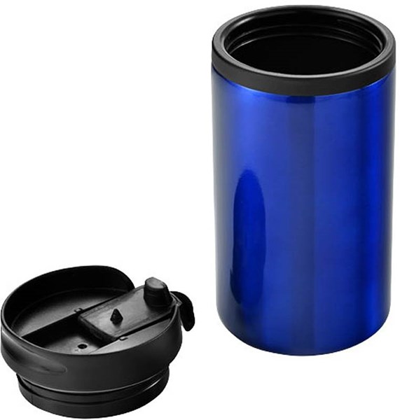 Obrázky: Modrý termohrnček s plastovým viečkom, Obrázok 3