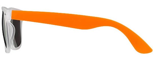 Obrázky: Oranžovo-biele slnečné okuliare v retro štýle, Obrázok 5