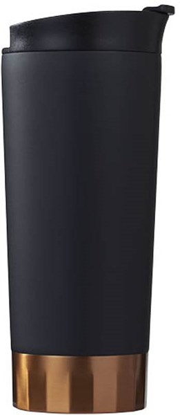 Obrázky: Čierny vákuový termohrnček Peeta, 500 ml, Obrázok 4