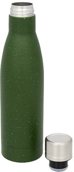 Obrázky: Zelená bodkovaná medená vákuová izol.fľaša, 500 ml, Obrázok 2