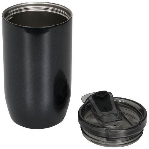 Obrázky: Čierny termohrnček,medená vákuová izolácia, 380 ml, Obrázok 2