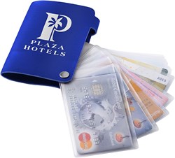 Obrázky: Modré puzdro na 10 platobných kariet