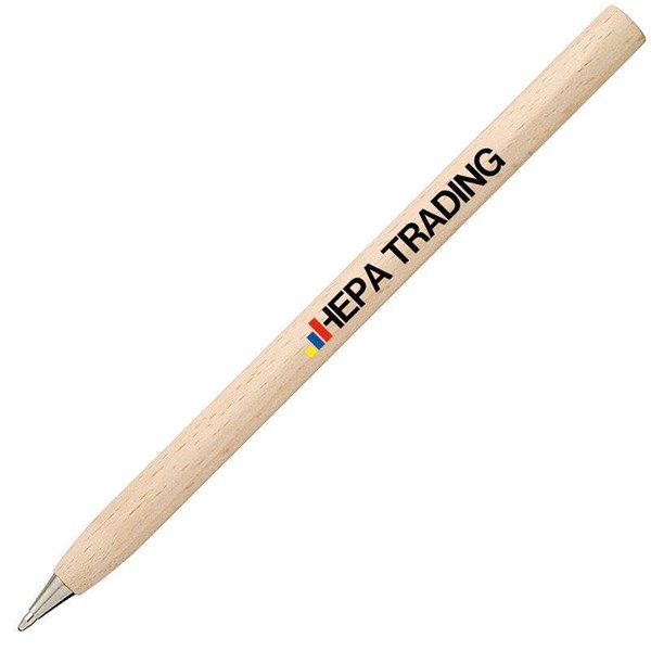 Obrázky: ECO, drevené guličkové pero, prírodná,čierna náplň, Obrázok 2