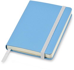 Obrázky: Modrý zápisník A6 v doskách z imitácie kože