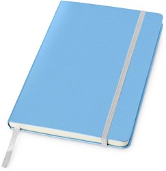 Obrázky: Modrý zápisník A5 v doskách z imitácie kože