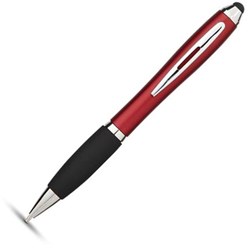 Obrázky: Červené guličkové pero so stylus hrotom ČN