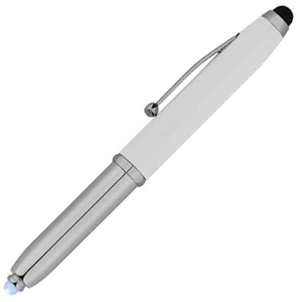 Obrázky: Kovové biele pero, baterka a stylus hrot, MN, Obrázok 6