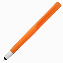 Obrázky: Oranžové plastové pero Rio so stylusom, ČN