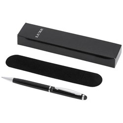Obrázky: Čierne guličkové pero so stylusom LUXE, ČN