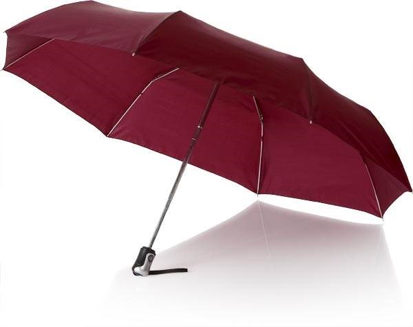 Obrázky: Tmavo-červený automatický skladací dáždnik