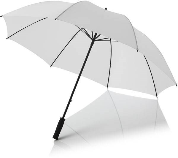 Obrázky: Veľký golfový dáždnik odolný voči búrke, biely