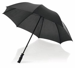 Obrázky: Čierny automatický dáždnik s tvarovaným držadlom