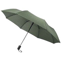 Obrázky: Zelený skladací dáždnik so šedým pásikom