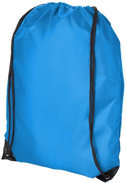 Obrázky: Aqua-modrý jednoduchý reklamný ruksak