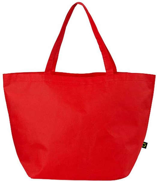 Obrázky: Červená netkaná nákupná taška, Obrázok 2