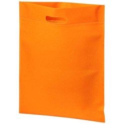 Obrázky: Oranžová taška s priehmatom - netkaný PP