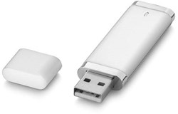 Obrázky: Strieborný  plastový  USB flash disk 8GB s krytom