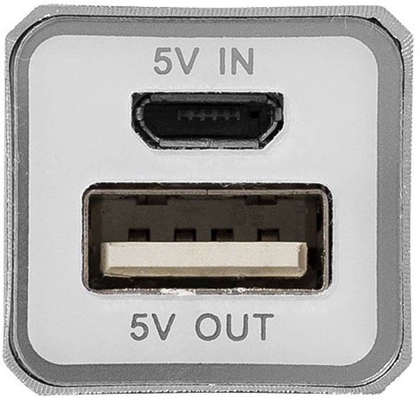 Obrázky: Strieborná aluminiová Powerbank 2200mAH, Obrázok 5