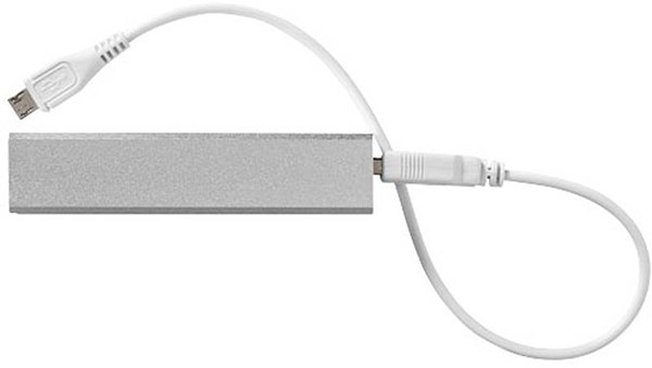 Obrázky: Strieborná aluminiová Powerbank 2200mAH, Obrázok 6