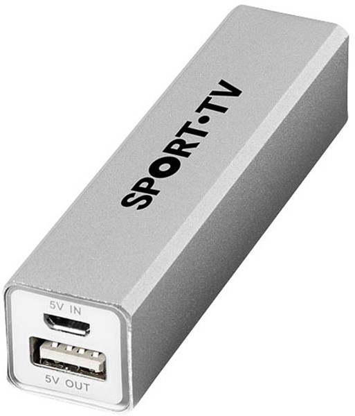 Obrázky: Strieborná aluminiová Powerbank 2200mAH, Obrázok 7