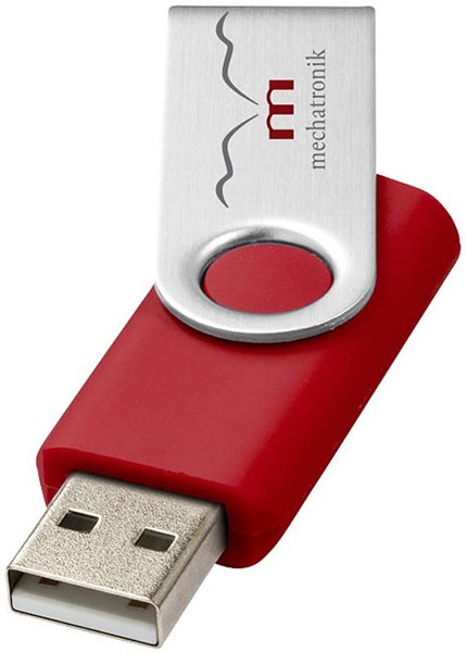 Obrázky: Twister basic tm.červeno-strieborný USB disk 2GB, Obrázok 2