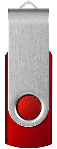 Obrázky: Twister basic tm.červeno-strieborný USB disk 2GB, Obrázok 3
