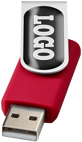 Obrázky: Twister červený USB flash disk 2GB pre doming