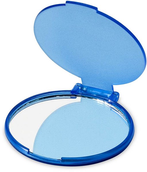 Obrázky: Transparentne modré guľaté zrkadielko