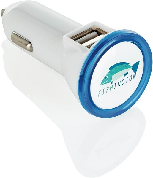 Obrázky: Bielo-modrá autonabíjačka s USB duálnym výstupom, Obrázok 8