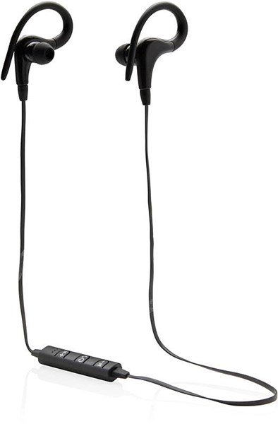 Obrázky: Čierne bezdrôtové slúchadlá do uší