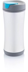 Obrázky: Modro-antracitový termohrnček 225 ml s viečkom