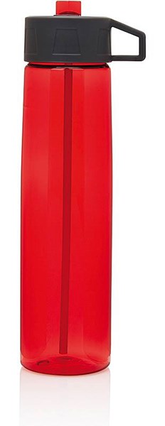 Obrázky: Červená tritánová fľaša so slamkou 750 ml, Obrázok 2