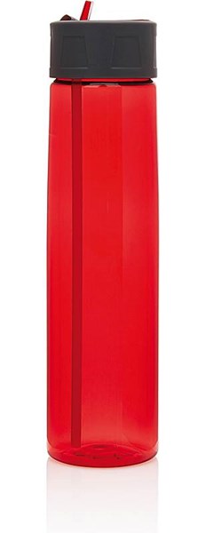 Obrázky: Červená tritánová fľaša so slamkou 750 ml, Obrázok 4