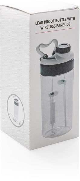 Obrázky: Biela tritánová fľaša s bezdrôt.slúchadlami 500ml, Obrázok 8