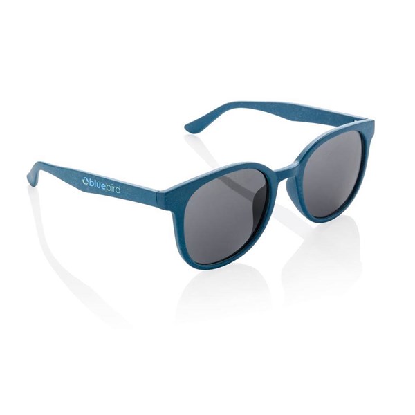 Obrázky: Modré slnečné okuliare s rámom zo slamy, Obrázok 4