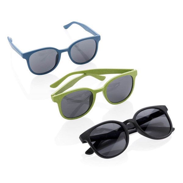 Obrázky: Modré slnečné okuliare s rámom zo slamy, Obrázok 5