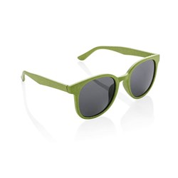 Obrázky: Zelené slnečné okuliare s rámom zo slamy