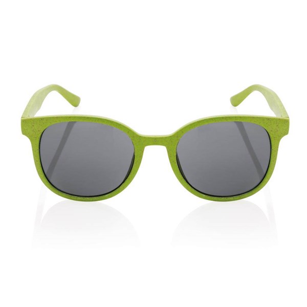 Obrázky: Zelené slnečné okuliare s rámom zo slamy, Obrázok 2